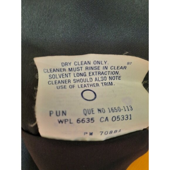 Vintage 80s Woolrich Red Plaid Jacket Wool Mohair Size M Black Suede Collar - Picture 10 of 11